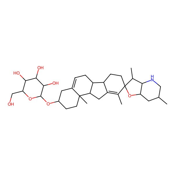 2D Structure of 11-Deoxojervinebeta-D-glucoside