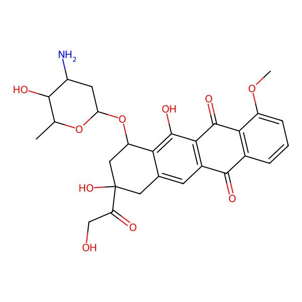 2D Structure of 11-Deoxyadriamycin