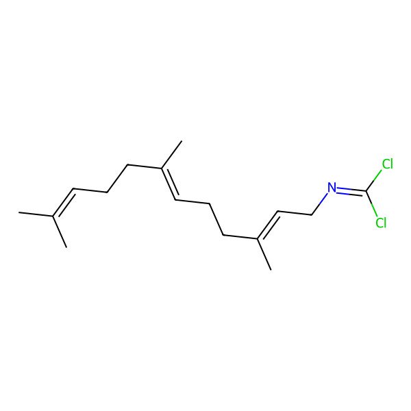 2D Structure of 1,1-dichloro-N-(3,7,11-trimethyldodeca-2,6,10-trienyl)methanimine