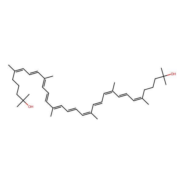 2D Structure of 1,1'-Dihydroxy-1,1',2,2'-tetrahydrolycopene