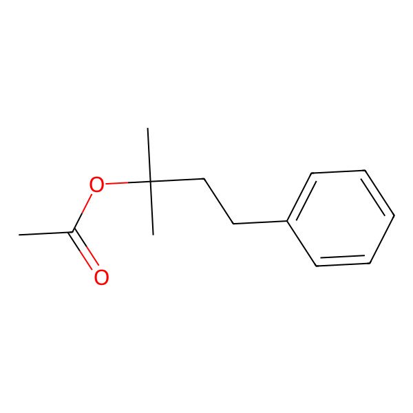 2D Structure of 1,1-Dimethyl-3-phenylpropyl acetate