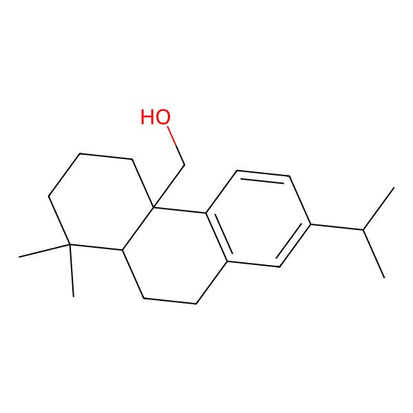 2D Structure of (1,1-Dimethyl-7-propan-2-yl-2,3,4,9,10,10a-hexahydrophenanthren-4a-yl)methanol