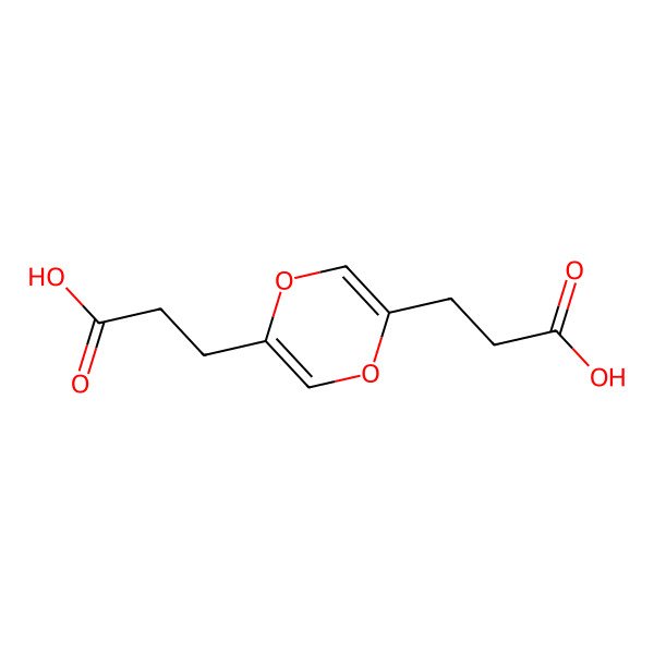 2D Structure of 1,1'-Dioxine-2,2'-dipropionic acid