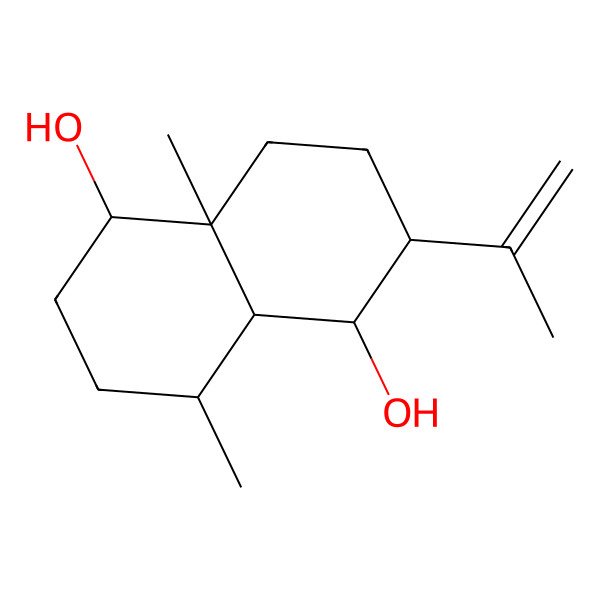 2D Structure of 11-Eudesmene-1alpha,6beta-diol