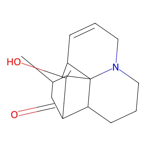 2D Structure of 11-Hydroxy-15-methyl-6-azatetracyclo[8.6.0.01,6.02,13]hexadeca-8,10-dien-12-one