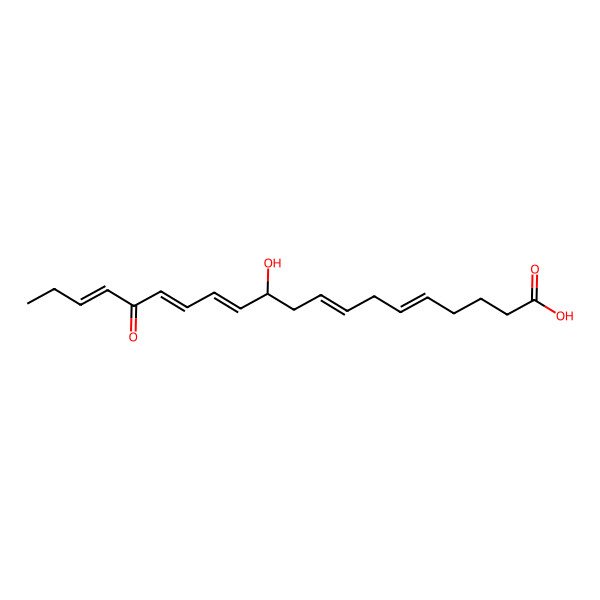 2D Structure of 11-Hydroxy-16-oxoicosa-5,8,12,14,17-pentaenoic acid