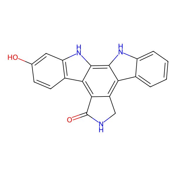 2D Structure of 11-hydroxy-2,3,8,9-tetrahydro-1H-indolo[2,3-a]pyrrolo[3,4-c]carbazol-1-one