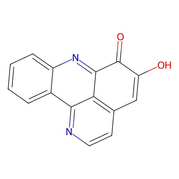 2D Structure of 11-Hydroxy-8,16-diazatetracyclo[7.7.1.02,7.013,17]heptadeca-1(16),2,4,6,8,11,13(17),14-octaen-10-one