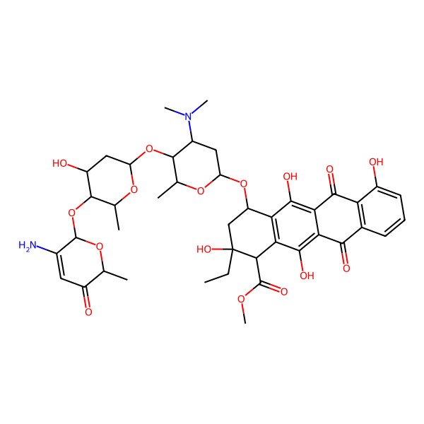 2D Structure of 11-Hydroxy-aclacinomycin X