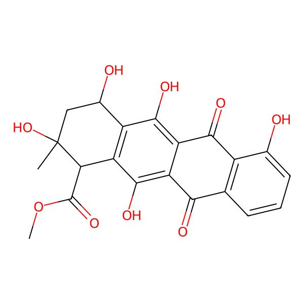 2D Structure of 11-Hydroxyauramycinone