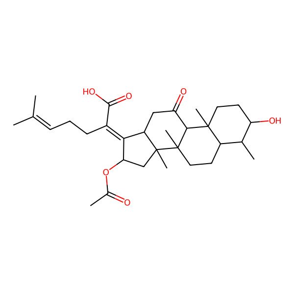 2D Structure of 11-Keto Fusidic Acid