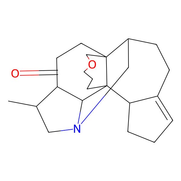 2D Structure of 11-Methyl-5-oxa-13-azahexacyclo[11.9.1.01,7.07,15.010,23.018,22]tricos-18-en-4-one
