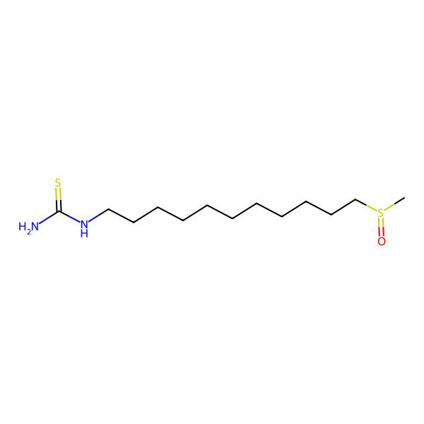 2D Structure of 11-Methylsulfinylundecylthiourea