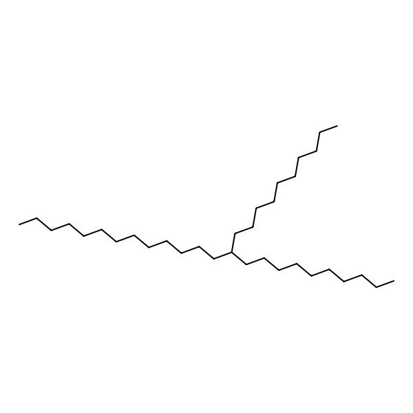 2D Structure of 11-n-Decyltetracosane