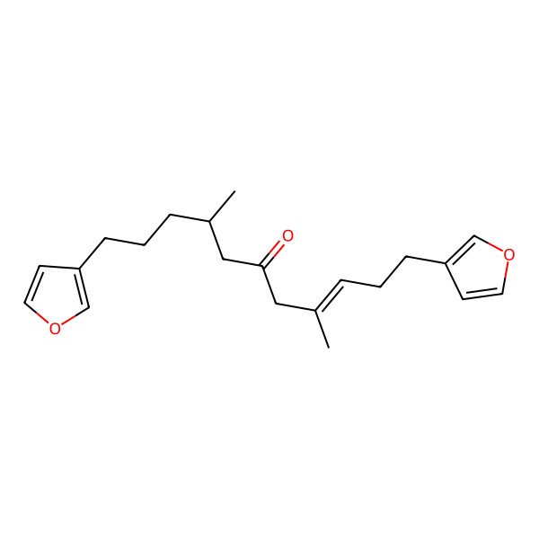 2D Structure of 1,11-Bis(furan-3-yl)-4,8-dimethylundec-3-en-6-one