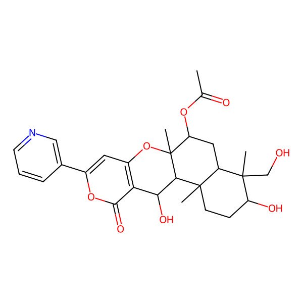 2D Structure of 1,11-dideacetyl pyripyropene A