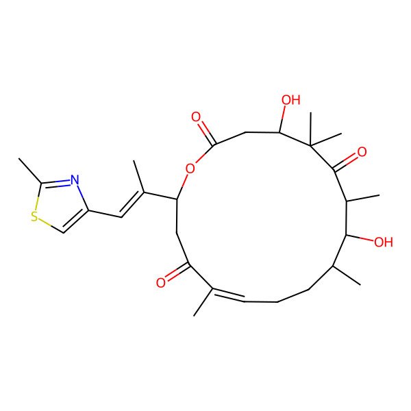 2D Structure of 11,12-Dehydro-12,13-dihydro-13-oxoepothilone D