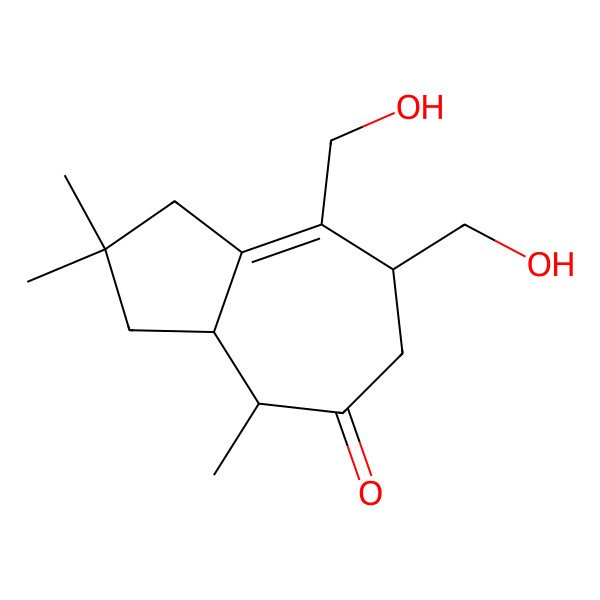 2D Structure of 11,12-Dihydroxy-1-tremulen-5-one