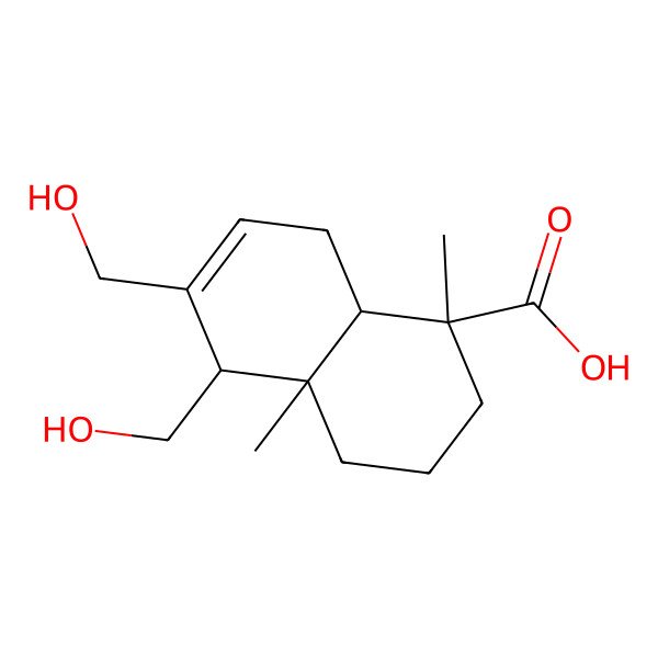 2D Structure of 11,12-Dihydroxy-15-drimeneoic acid