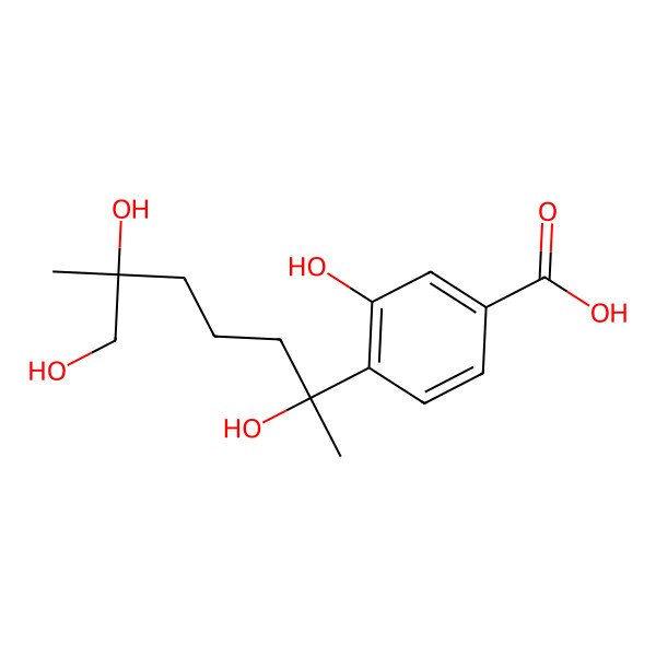 2D Structure of 11,12-Dihydroxysydonic acid