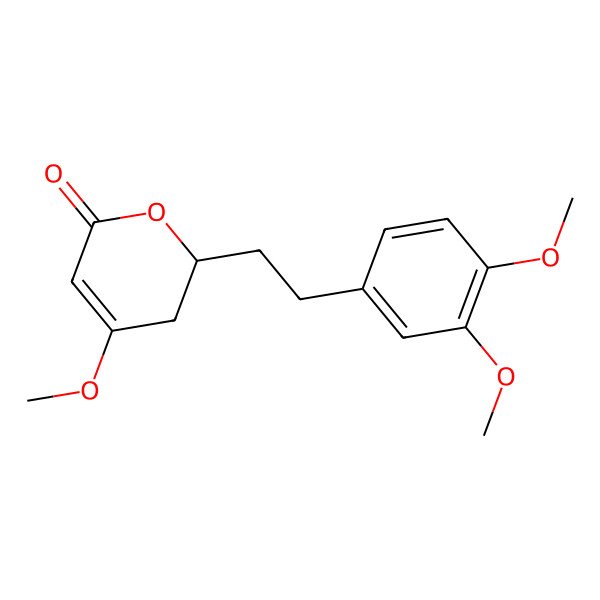 2D Structure of 11,12-Dimethoxydihydrokawain 2D Structure of 11,12-Dimethoxydihydrokawain