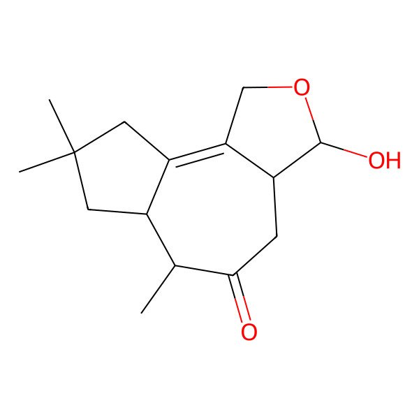 2D Structure of 11,12-Epoxy-12beta-hydroxy-1-tremulen-5-one