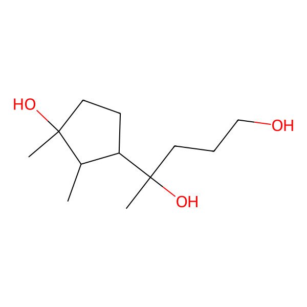 2D Structure of 11,12,15-Trinorcycloneran-3,7,10-triol
