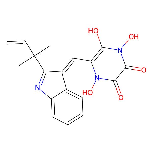 2D Structure of 11,14-dihydroxylneoechinulin E