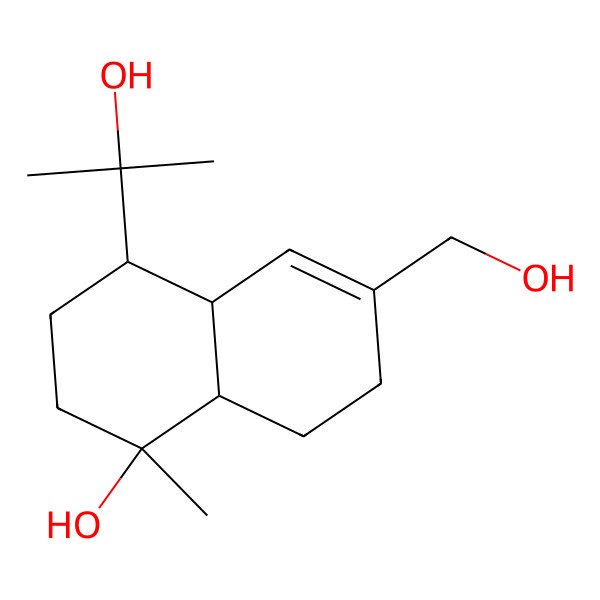 2D Structure of 11,15-Dihydroxy-T-muurolol