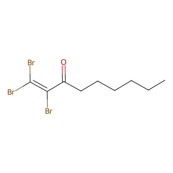 2D Structure of 1,1,2-Tribromonon-1-en-3-one