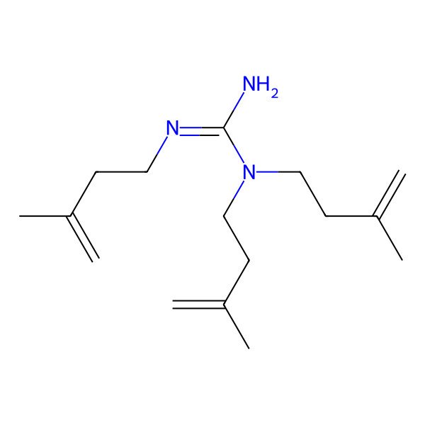 2D Structure of 1,1,2-Tris(3-methylbut-3-enyl)guanidine