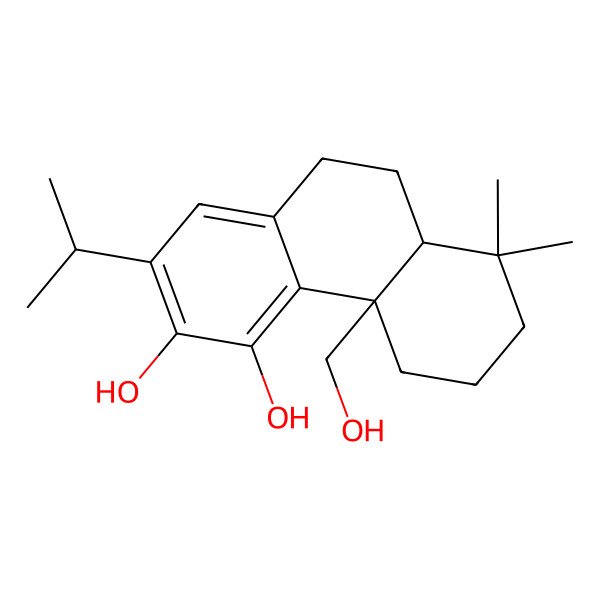 2D Structure of 11,20-Dihydroxyferruginol