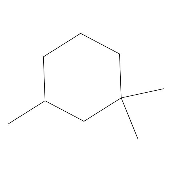 2D Structure of 1,1,3-Trimethylcyclohexan