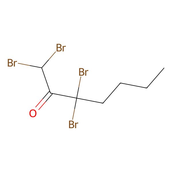2D Structure of 1,1,3,3-Tetrabromo-2-heptanone