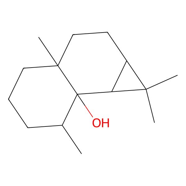 2D Structure of 1,1,3a,7-Tetramethyl-1a,2,3,4,5,6,7,7b-octahydrocyclopropa[a]naphthalen-7a-ol