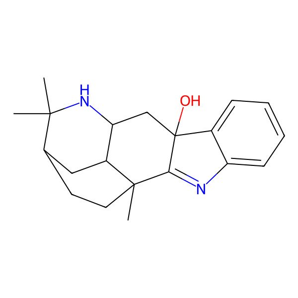 2D Structure of 1,14,14-Trimethyl-3,13-diazapentacyclo[13.2.2.02,10.04,9.012,17]nonadeca-2,4,6,8-tetraen-10-ol