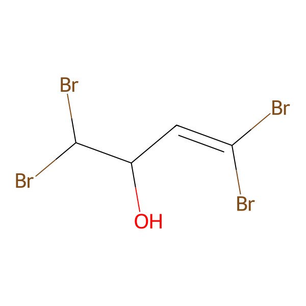 2D Structure of 1,1,4,4-Tetrabromo-3-buten-2-ol