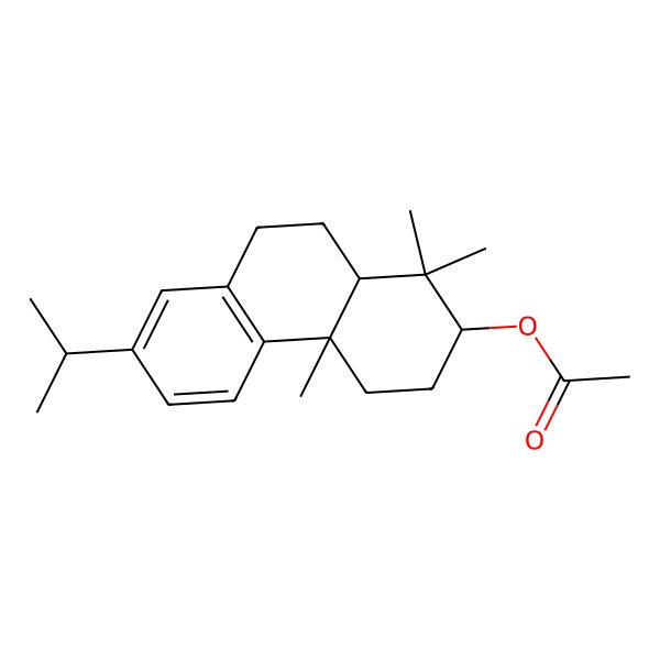 2D Structure of (1,1,4a-Trimethyl-7-propan-2-yl-2,3,4,9,10,10a-hexahydrophenanthren-2-yl) acetate 2D Structure of (1,1,4a-Trimethyl-7-propan-2-yl-2,3,4,9,10,10a-hexahydrophenanthren-2-yl) acetate