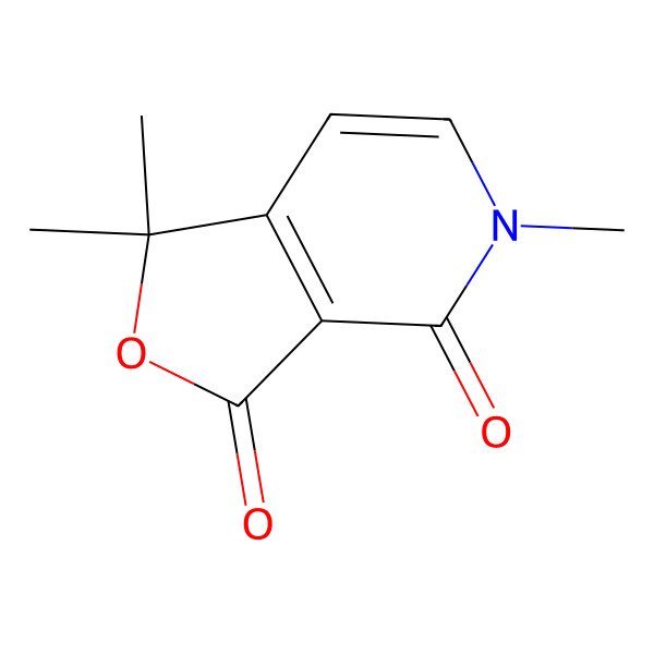 2D Structure of 1,1,5-Trimethylfuro[3,4-c]pyridine-3,4-dione