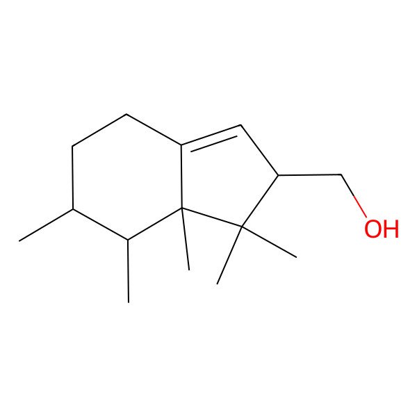 2D Structure of (1,1,6,7,7a-pentamethyl-4,5,6,7-tetrahydro-2H-inden-2-yl)methanol