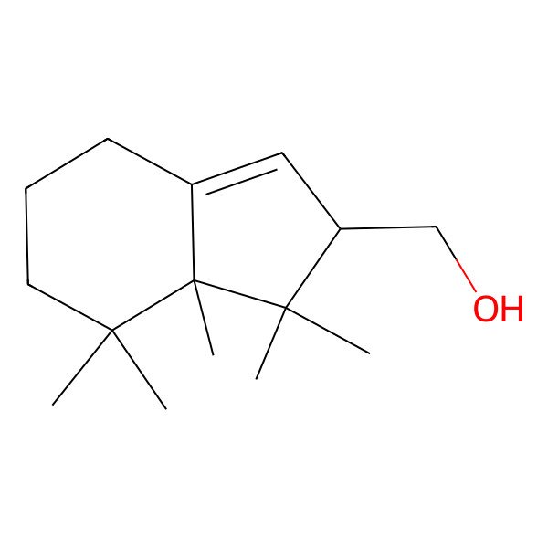 2D Structure of (1,1,7,7,7a-Pentamethyl-2,4,5,6-tetrahydroinden-2-yl)methanol 2D Structure of (1,1,7,7,7a-Pentamethyl-2,4,5,6-tetrahydroinden-2-yl)methanol