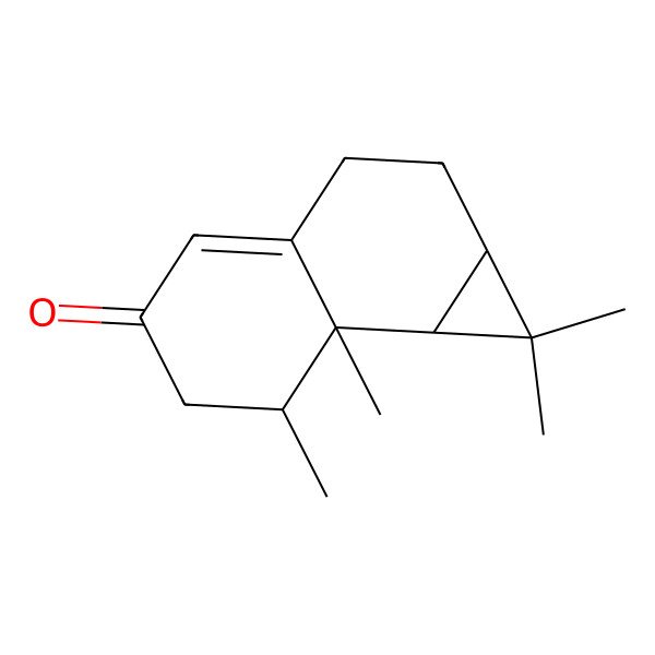 2D Structure of 1,1,7,7a-Tetramethyl-1a,2,3,6,7,7b-hexahydrocyclopropa[a]naphthalen-5-one