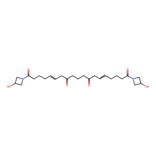 2D Structure of 1,19-Bis(3-hydroxyazetidin-1-yl)nonadeca-5,14-diene-1,8,12,19-tetraone