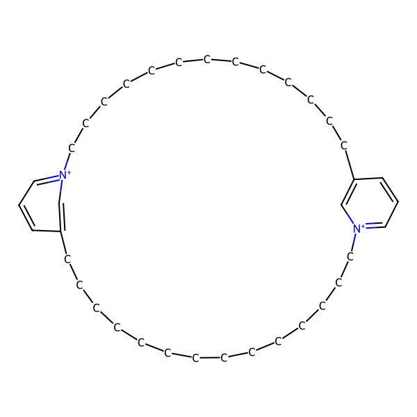 2D Structure of 1,19-Diazoniatricyclo[32.3.1.115,19]nonatriaconta-1(38),15,17,19(39),34,36-hexaene