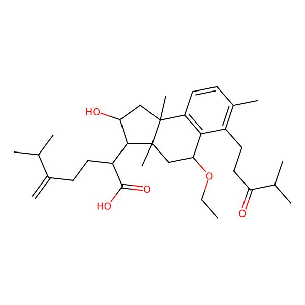 2D Structure of 11beta-ethoxydaedaleanic acid A