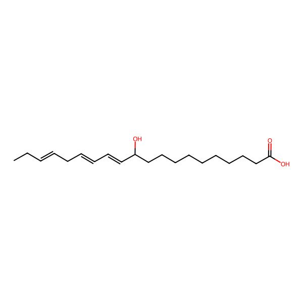 2D Structure of (11R,12E,14E,17E)-11-hydroxyicosa-12,14,17-trienoic acid