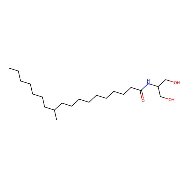 2D Structure of (11S)-N-(1,3-dihydroxypropan-2-yl)-11-methyloctadecanamide