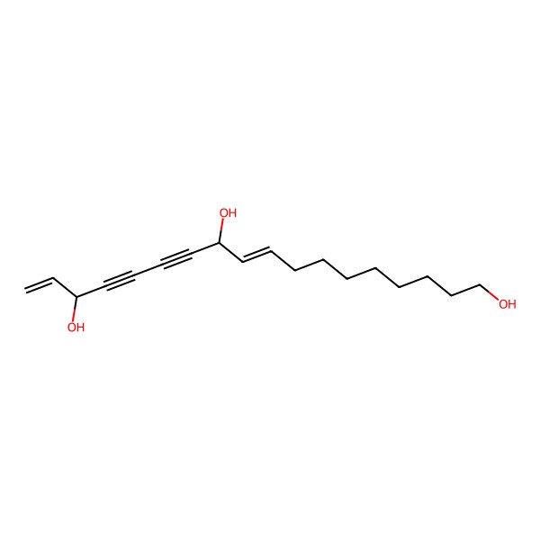 2D Structure of (11S,16R)-octadeca-9,17-dien-12,14-diyne-1,11,16-triol 2D Structure of (11S,16R)-octadeca-9,17-dien-12,14-diyne-1,11,16-triol