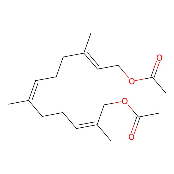 2D Structure of (12-Acetyloxy-3,7,11-trimethyldodeca-2,6,10-trienyl) acetate 2D Structure of (12-Acetyloxy-3,7,11-trimethyldodeca-2,6,10-trienyl) acetate