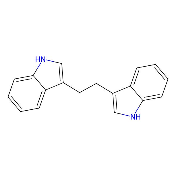 2D Structure of 1,2-di(1H-indol-3-yl)ethane
